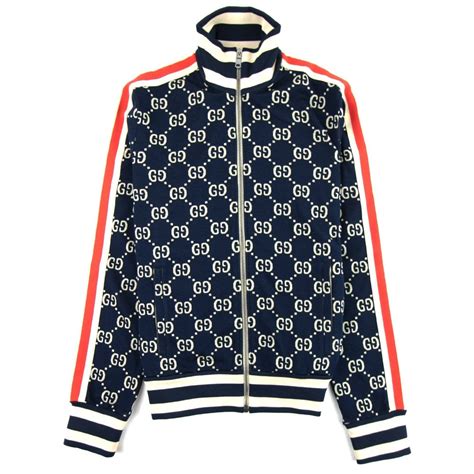 blue white gucci jacket
